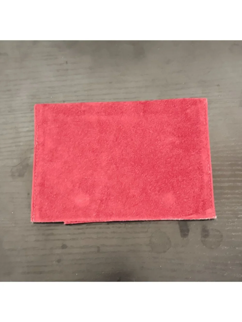 Cartier Red Suede Jewelry Travel Pouch Presentation Storage Case Envelope